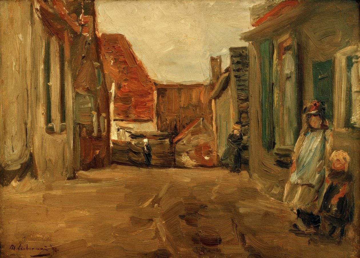 hollandsk gade af Max Liebermann