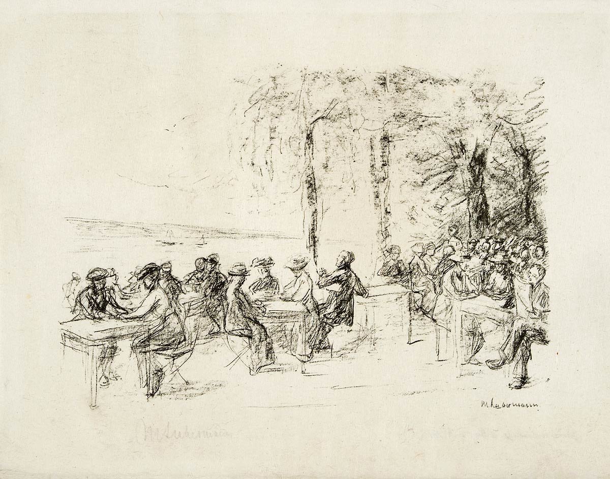 Kaffehave på Havel af Max Liebermann