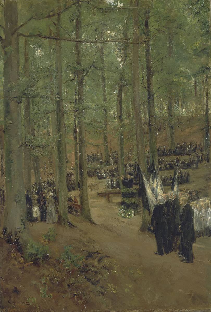 Kejser Friedrichs mindehøjtidelighed i Kösen af Max Liebermann