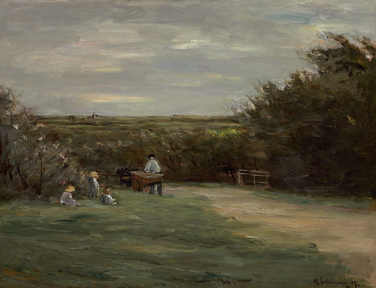Landskab ved Noordwijk, Noordwijk-Binnen af Max Liebermann