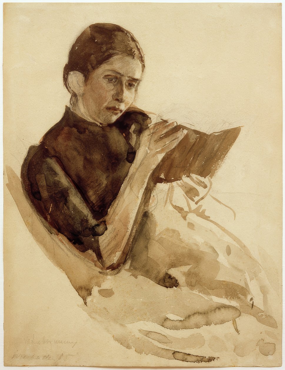 Max Liebermann, hustru til kunstneren Martha Liebermann af Max Liebermann