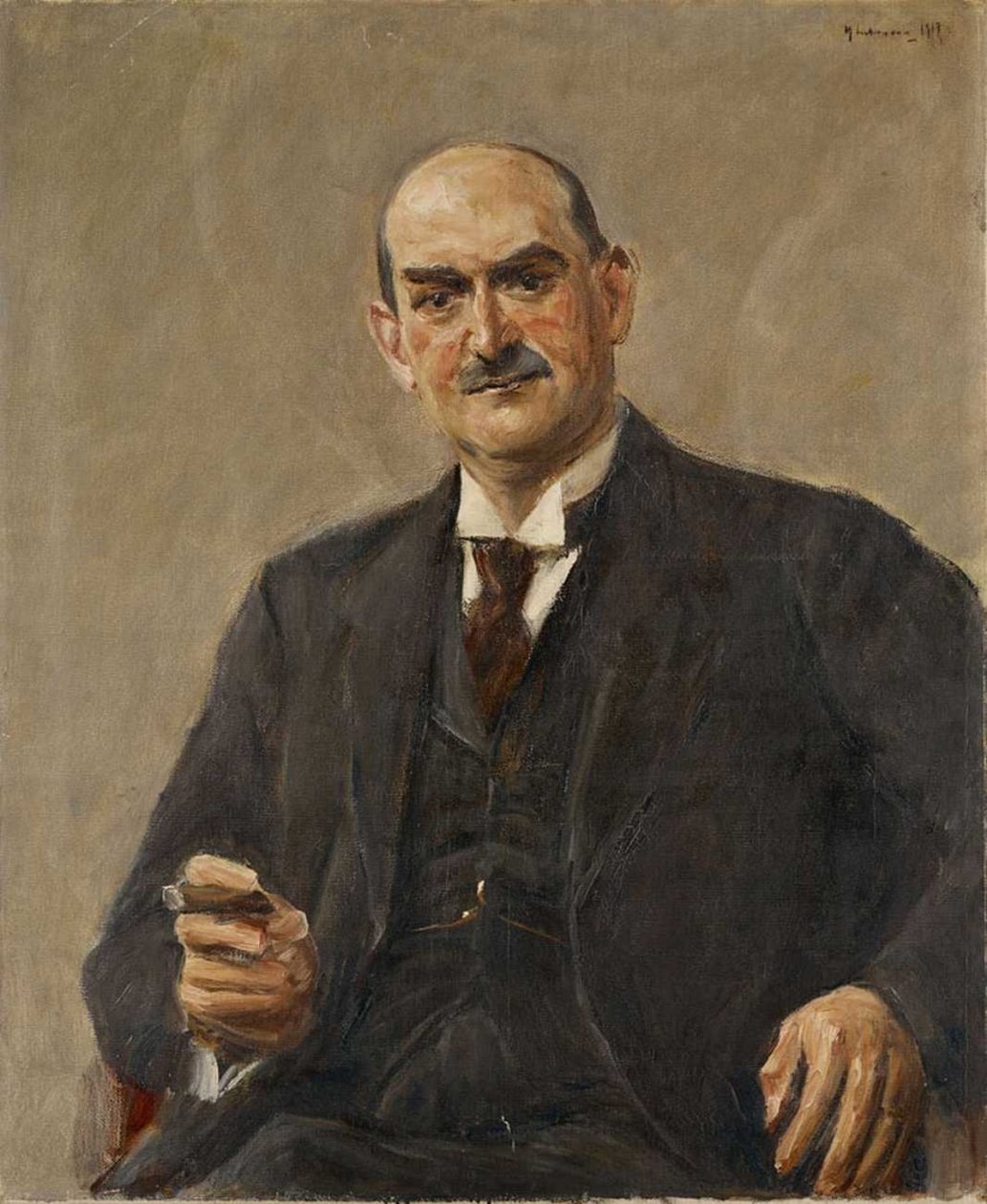 Portrait Commercial Advisor Dr. Carl Leopold Netter af Max Liebermann