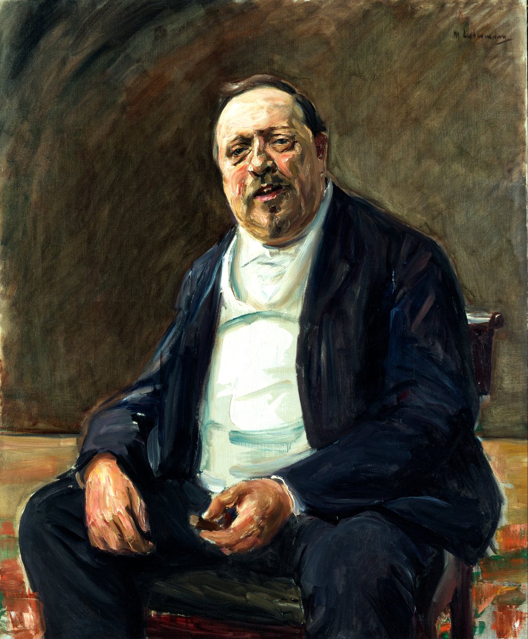 Portræt af Alfred von Berger af Max Liebermann