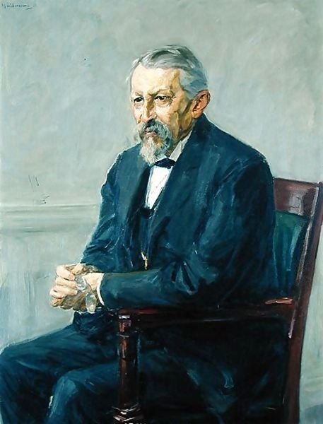 Portræt af zoologen Hermann Strebel af Max Liebermann