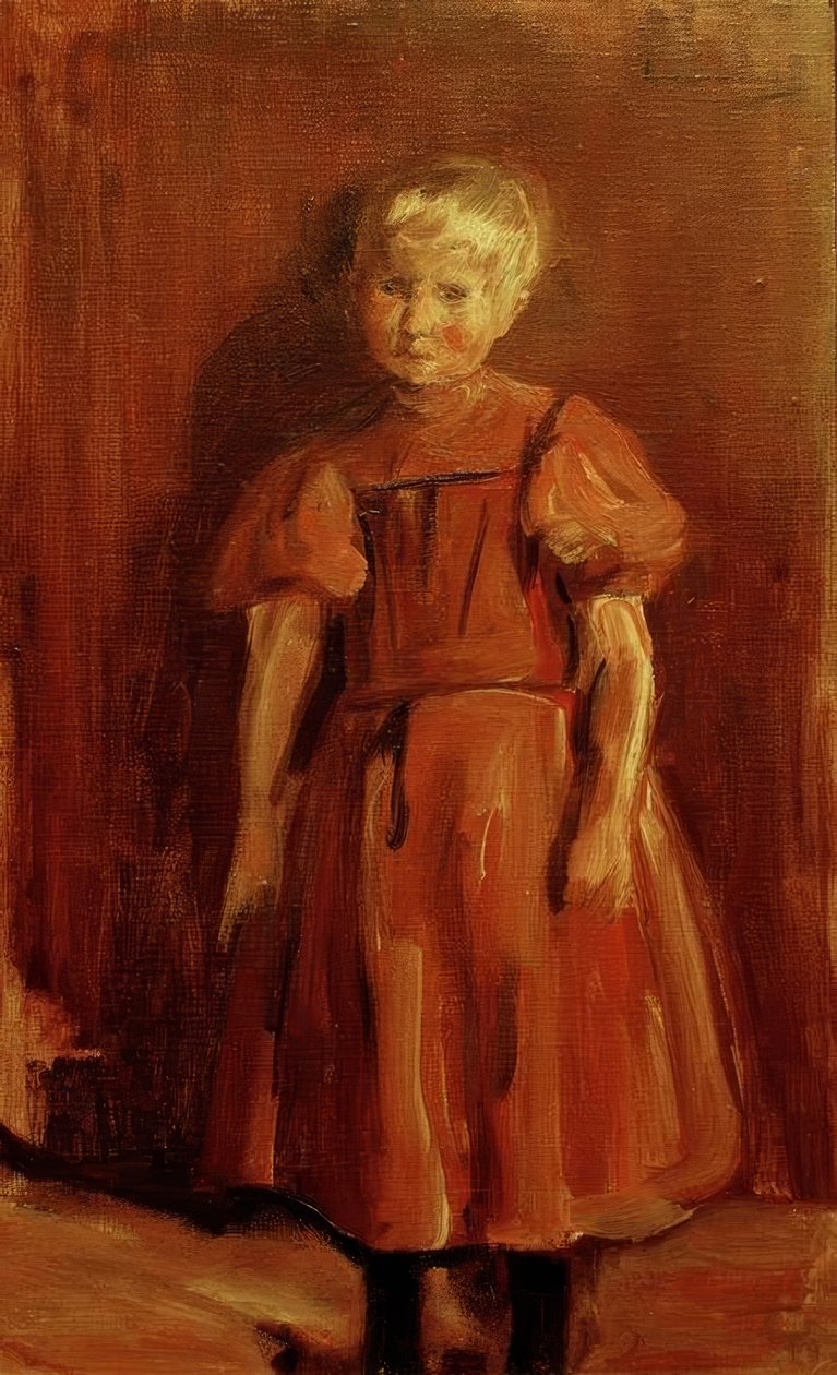 Stående pige af Max Liebermann