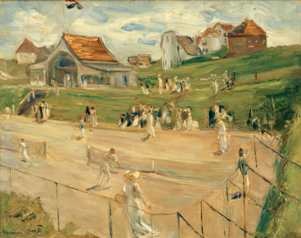 Tennispladsen i Noordwijk af Max Liebermann