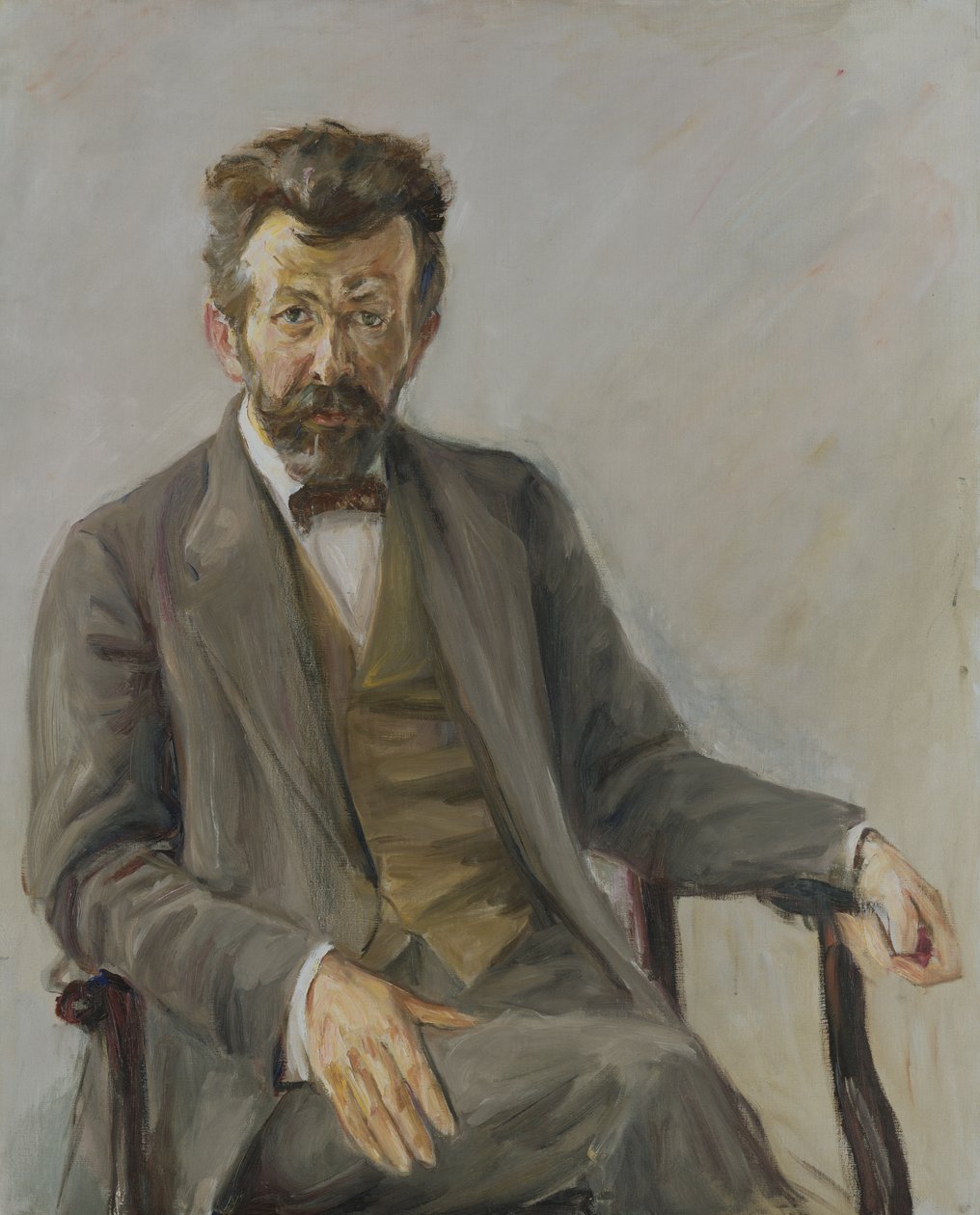 Digteren Richard Dehmel (1863-1920), 1909 af Max Liebermann