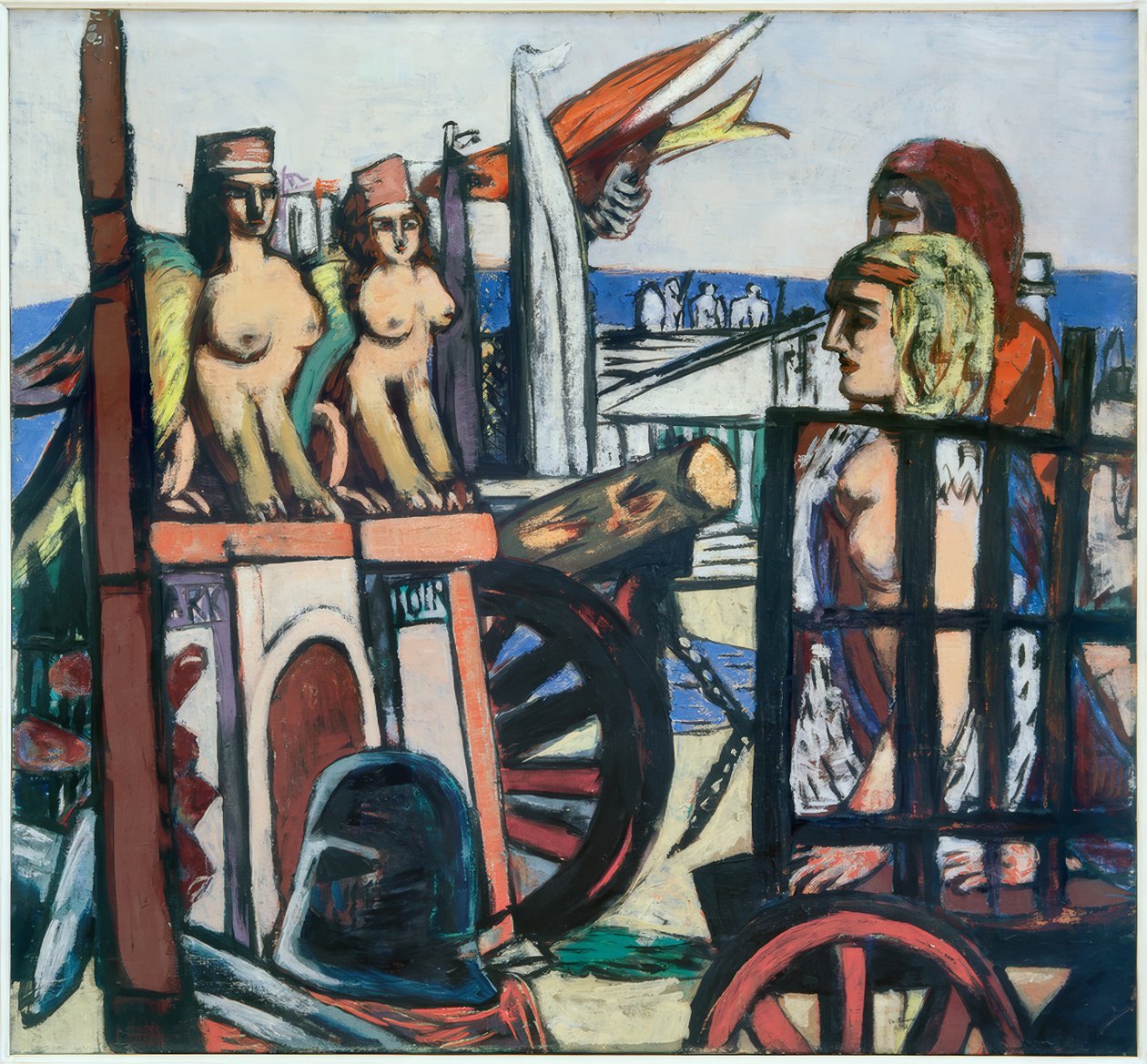 Fjernelse af sfinxerne af Max Beckmann