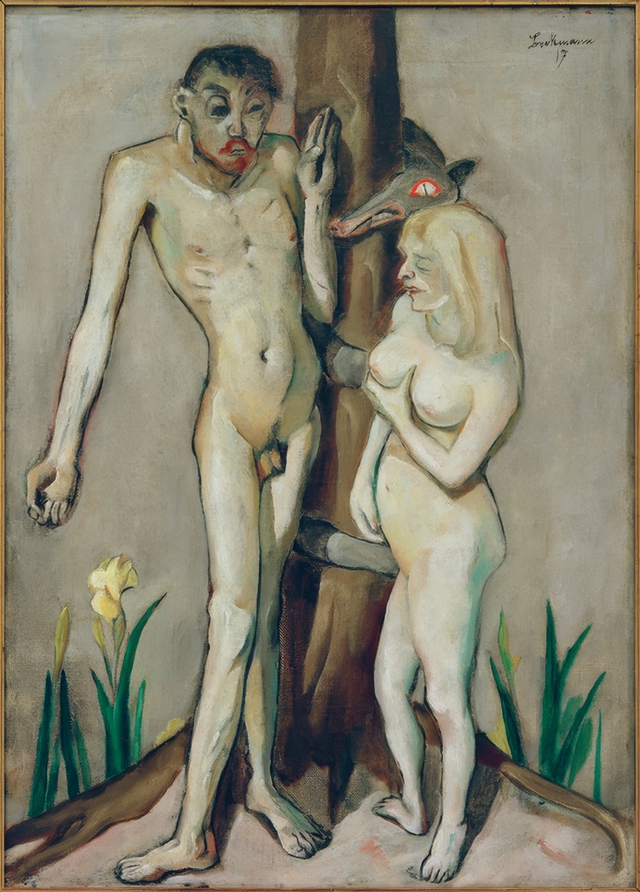 Adam og Eva af Max Beckmann
