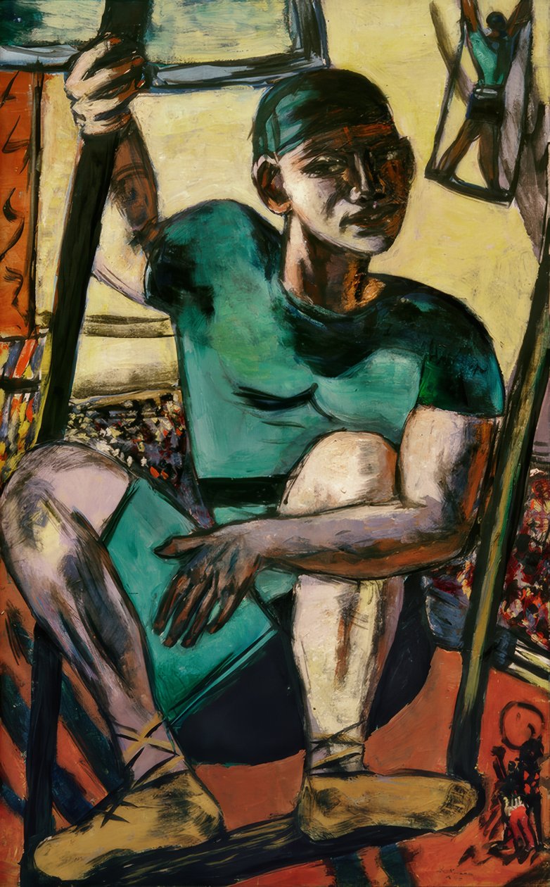 Akrobat på gyngen af Max Beckmann