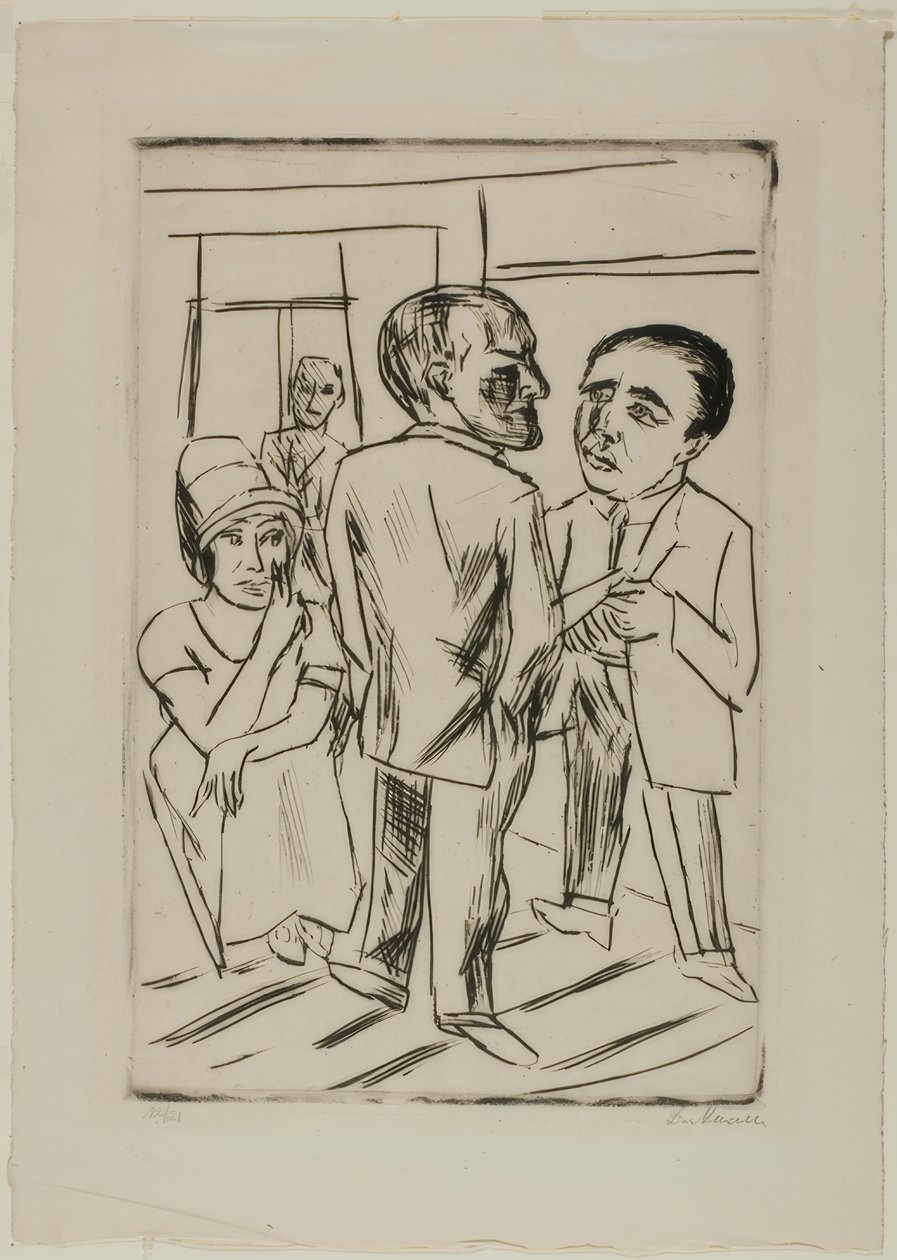På hotellet (The Dollar) af Max Beckmann