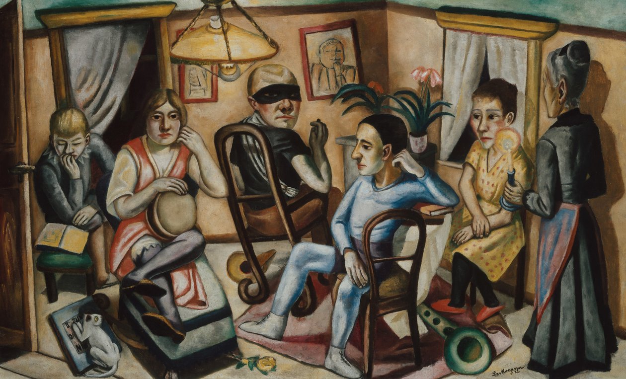 Før maskebal, 1922. af Max Beckmann