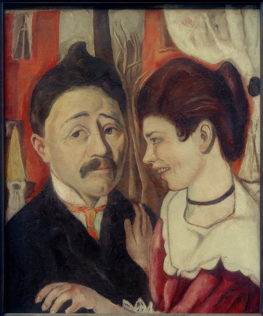 Portræt af parret Carl af Max Beckmann