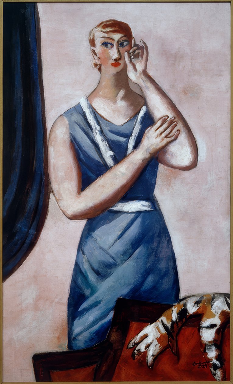 Portræt af Valentine Tessier af Max Beckmann