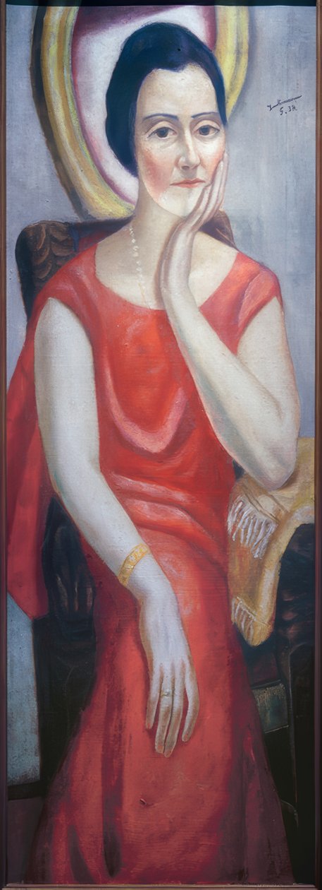 Portræt af Käthe von Porada af Max Beckmann