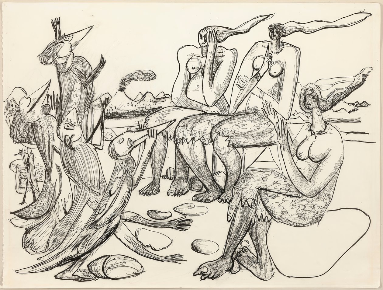 Fugleleg af Max Beckmann