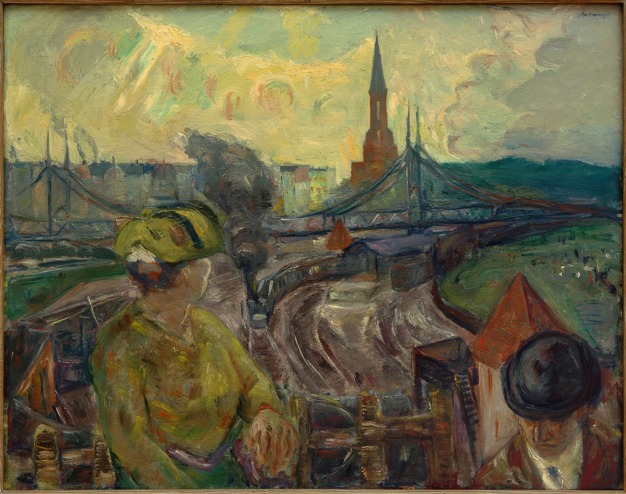 Udsigt over Gesundbrunnen togstation af Max Beckmann