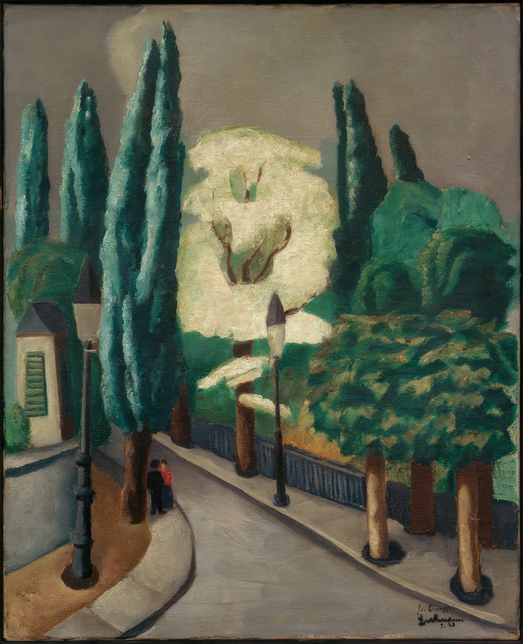 Blomstrende akacie af Max Beckmann