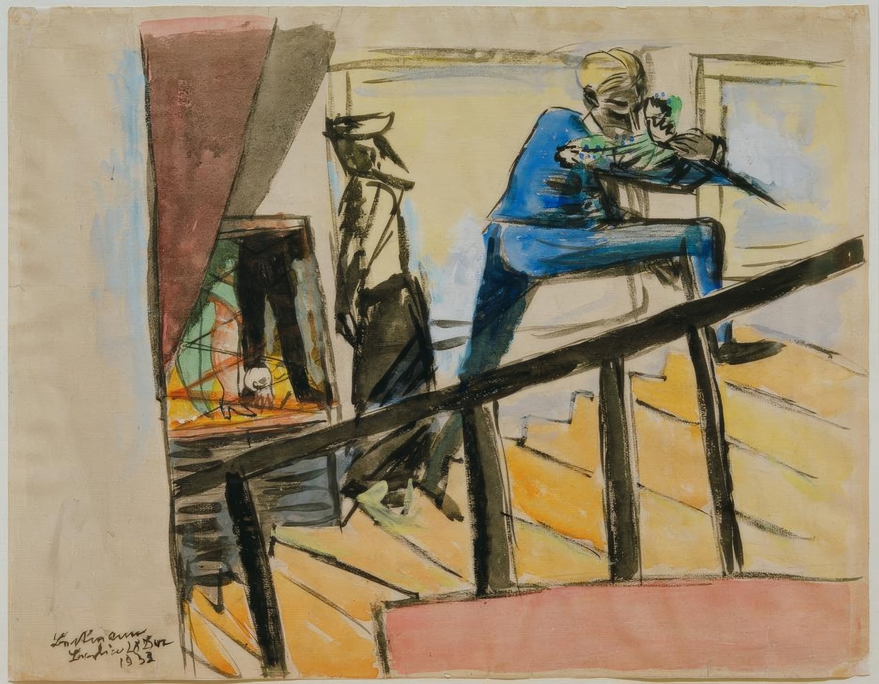Piggladen af Max Beckmann