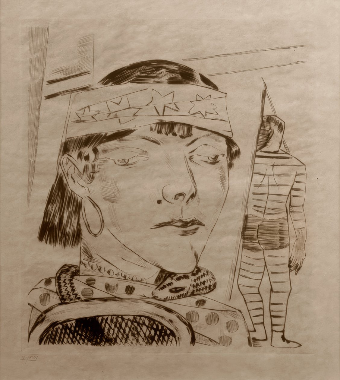Slangedamen af Max Beckmann