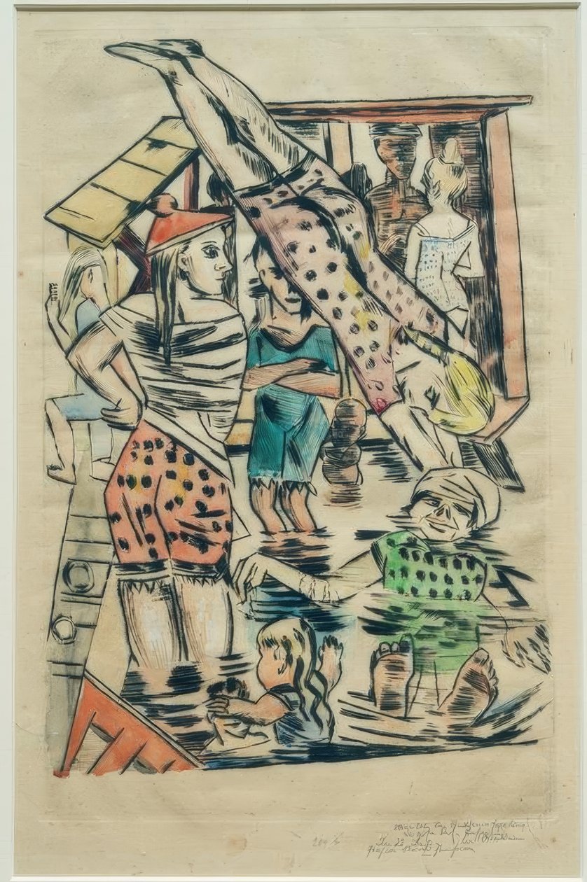 Kvinders bad af Max Beckmann
