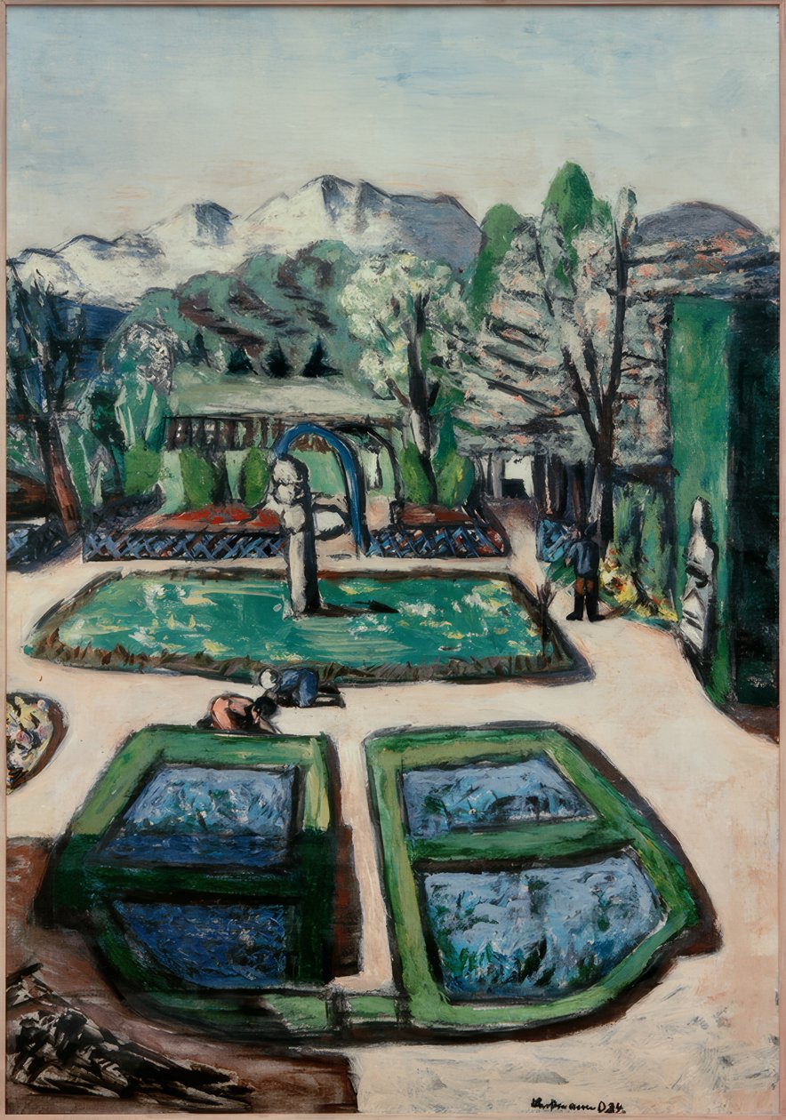 Havelandskab om foråret af Max Beckmann