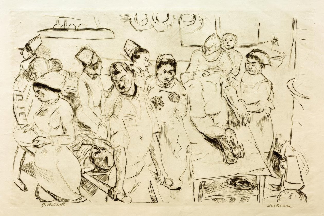 Stor operation af Max Beckmann