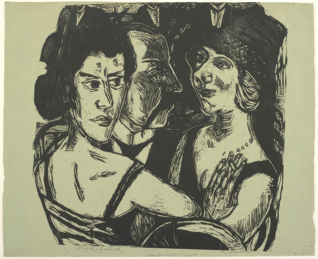 Gruppeportræt, Eden Bar af Max Beckmann