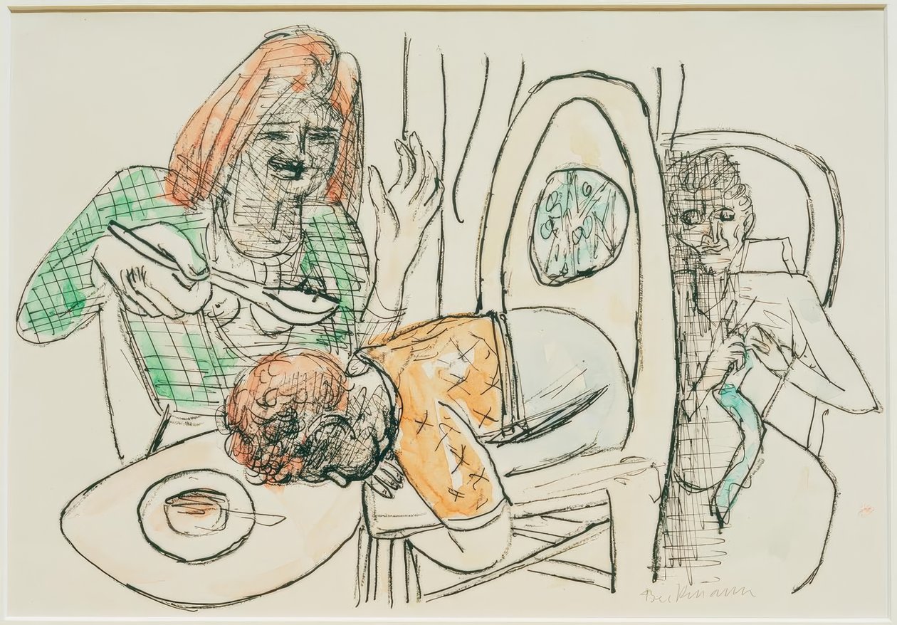 Jeg spiser ikke min suppe af Max Beckmann