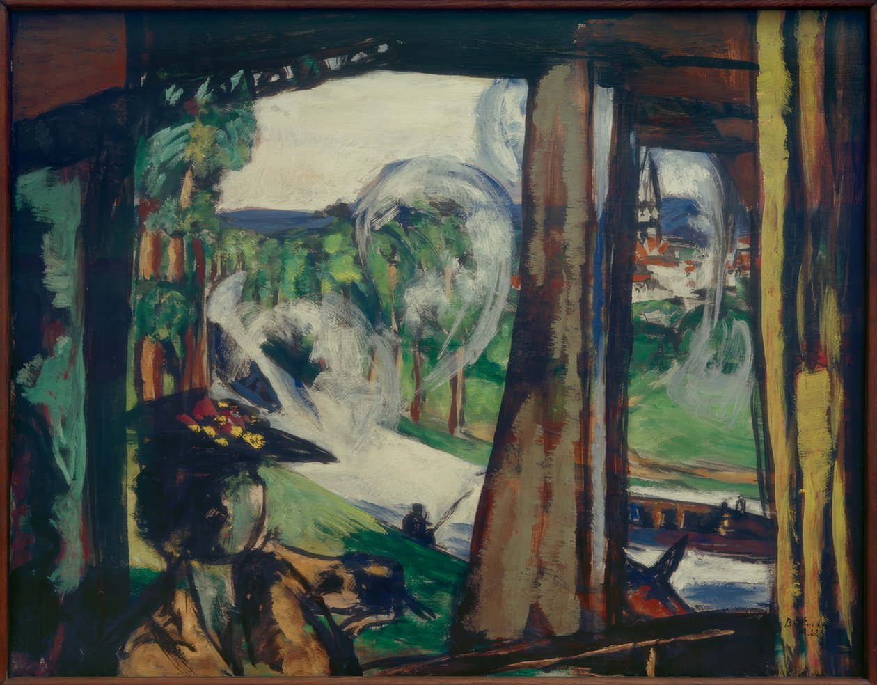 På jernbanen (Nordfrankrig) af Max Beckmann