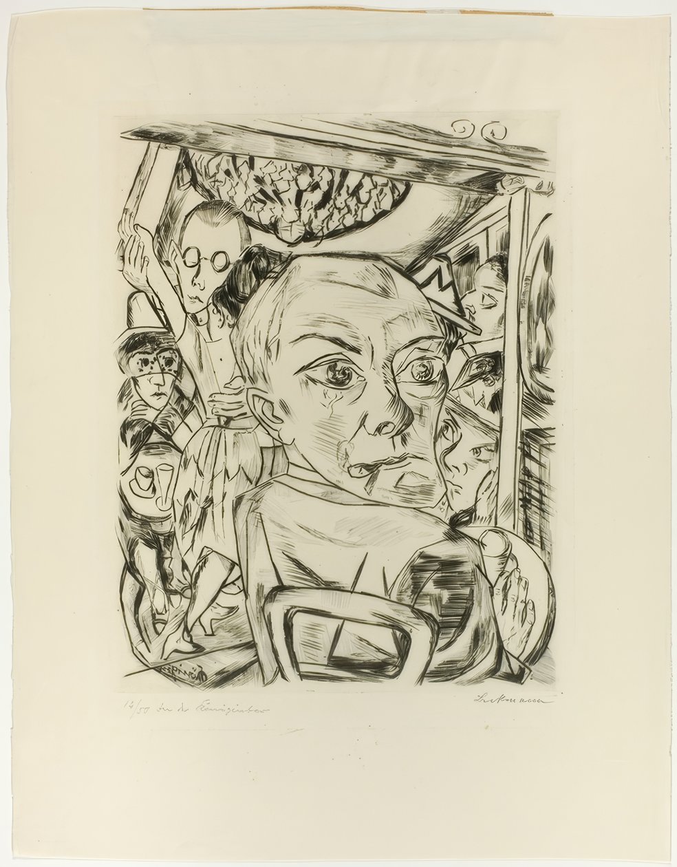 Queen Bar (selvportræt) af Max Beckmann