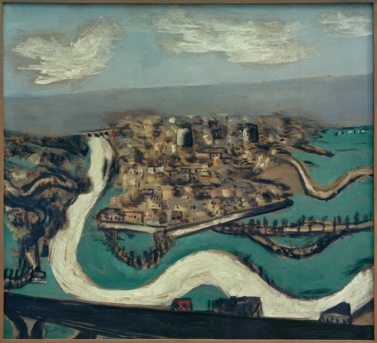 Saint-Germain landskab af Max Beckmann