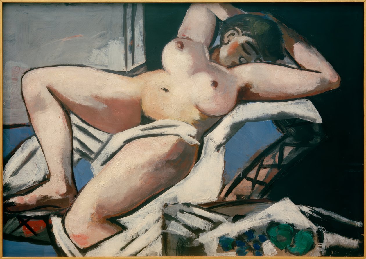 Løgnende handling af Max Beckmann