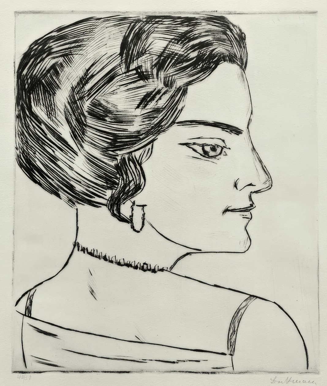 Naïla i profil af Max Beckmann