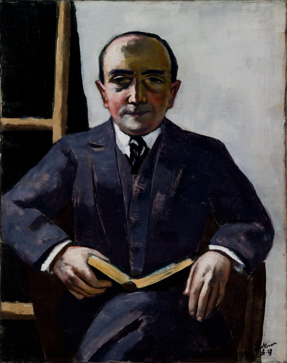 Portræt af Curt Glaser af Max Beckmann