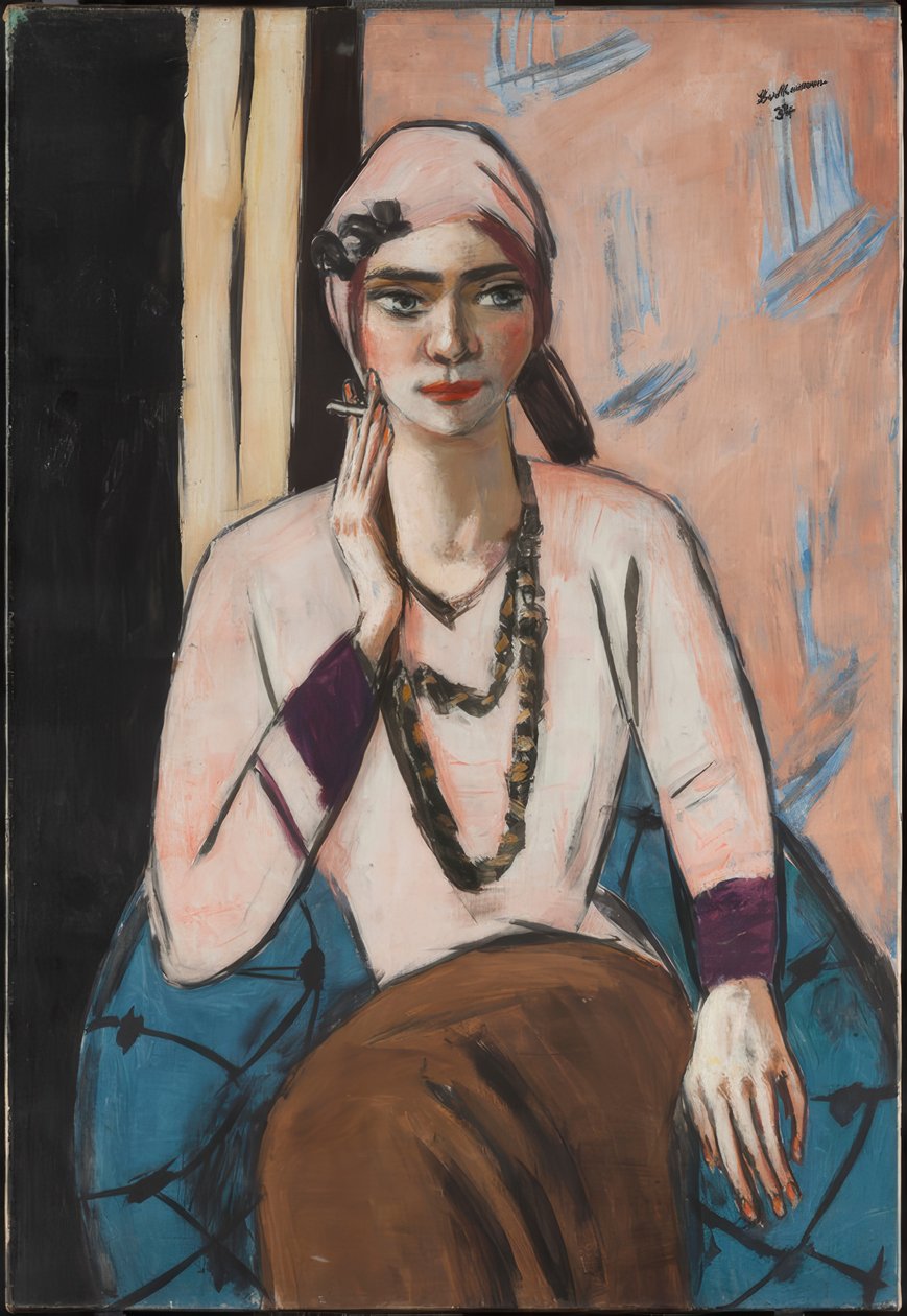 Quappi i Pink Jumper af Max Beckmann