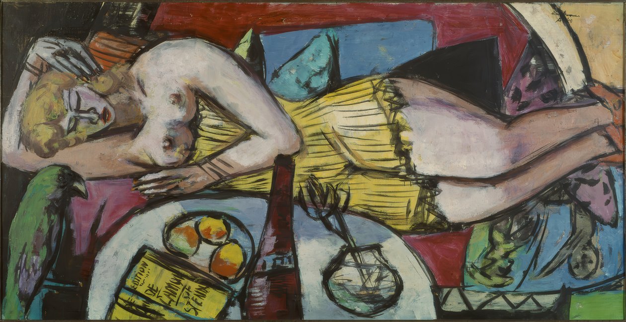 Hvilende kvinde (kvindeverden) af Max Beckmann