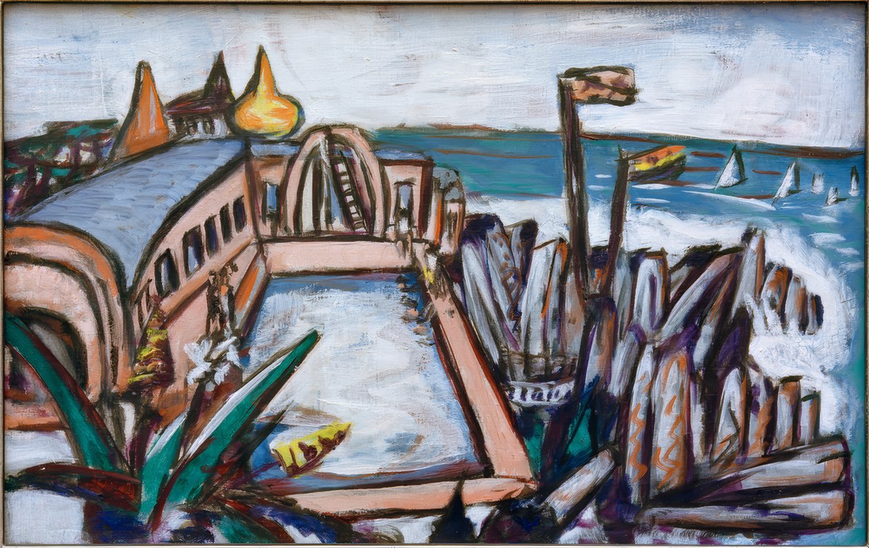 Cap Martin swimmingpool af Max Beckmann