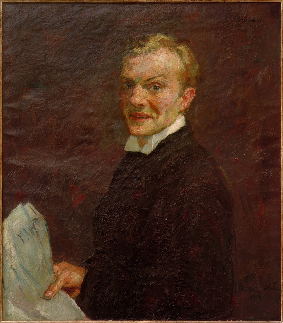 Selvportræt (ler) af Max Beckmann
