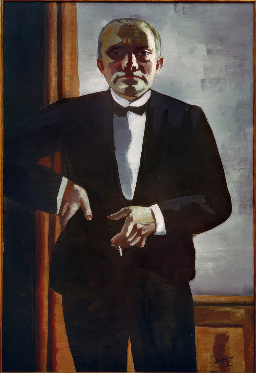 Selvportræt i smoking af Max Beckmann
