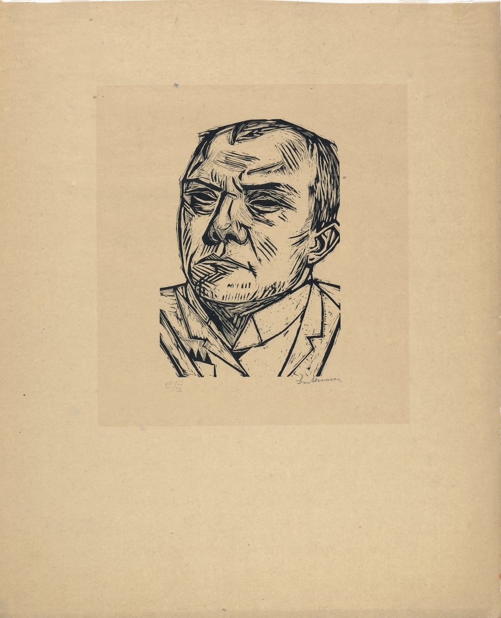 Selvportræt af Max Beckmann