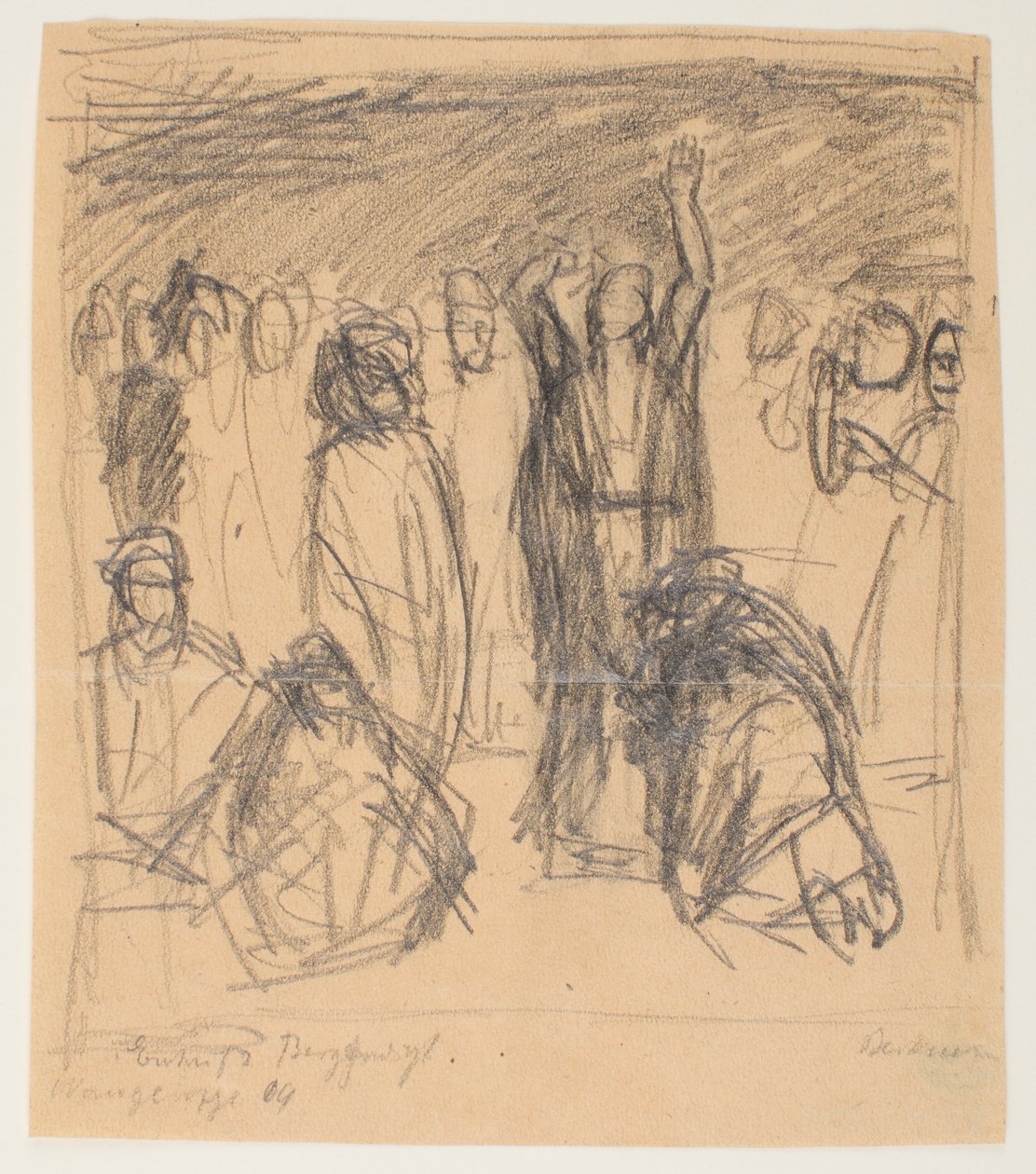 Skitse til bjergprædiken af Max Beckmann