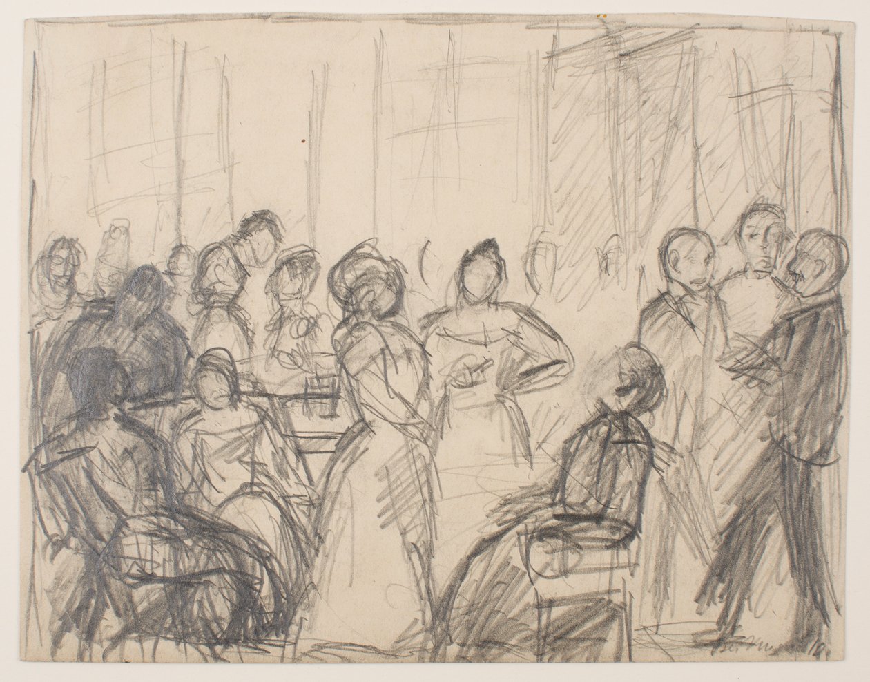 Skitse til Samfundsfest af Max Beckmann