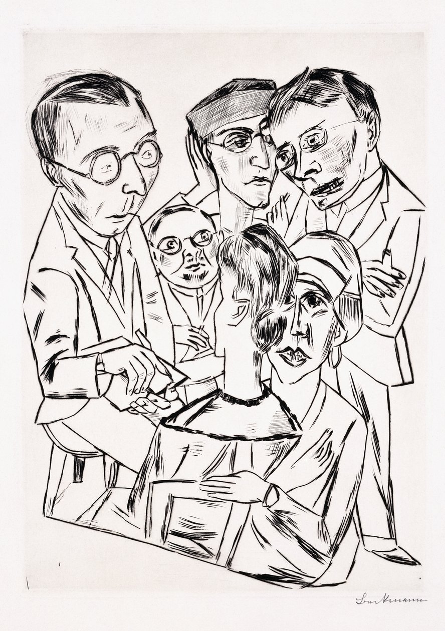 Kunstneren i samfundet af Max Beckmann