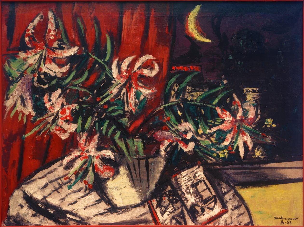 tyrkiske liljer af Max Beckmann