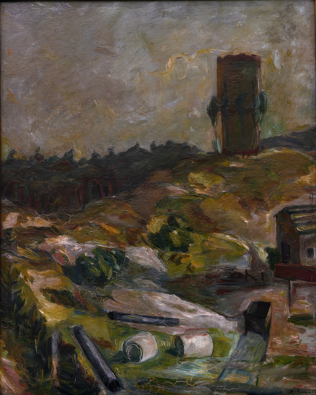 Vandtårn i Hermsdorf af Max Beckmann