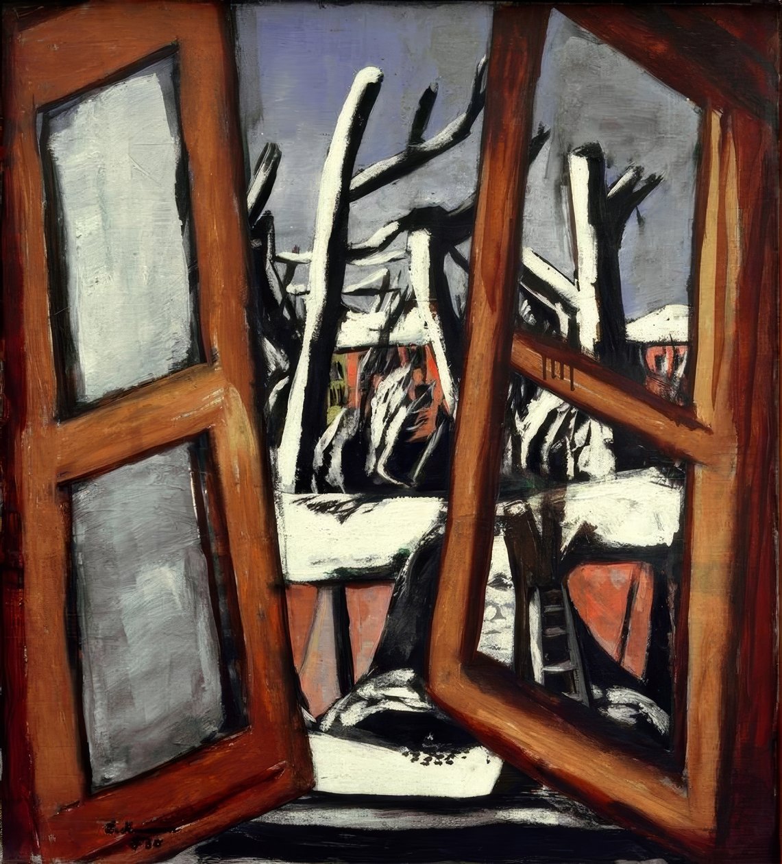 Vinterlandskab af Max Beckmann