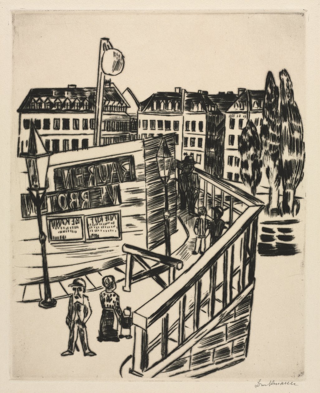 træbro af Max Beckmann