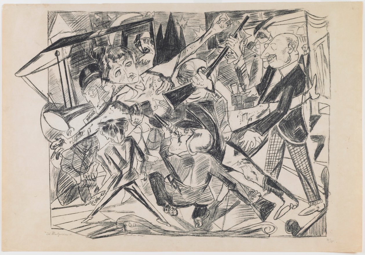 plade 4: Martyrium af Max Beckmann