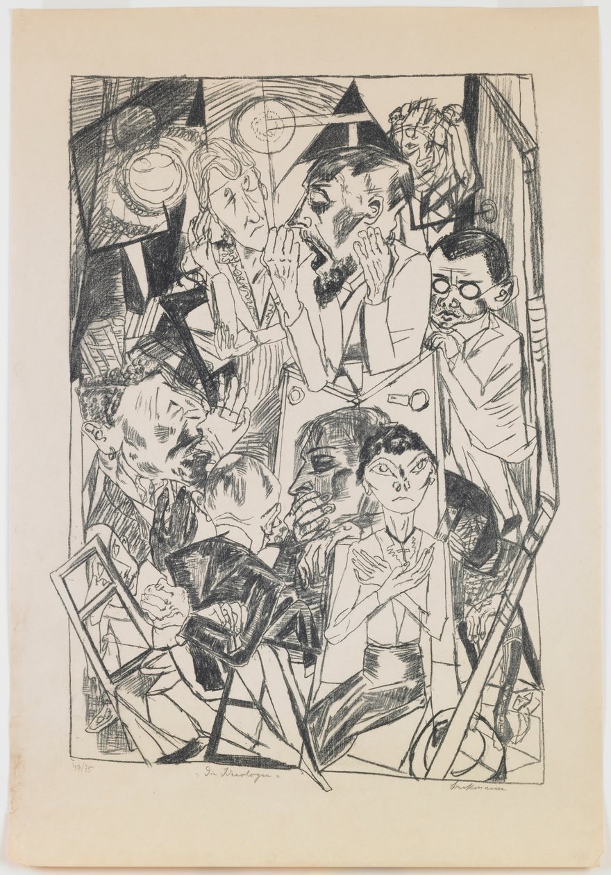 plade 6: Ideologerne af Max Beckmann